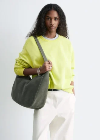 Felpa oversize in jersey di cotone