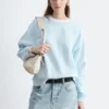 Felpa oversize in jersey di cotone