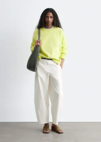 Felpa oversize in jersey di cotone