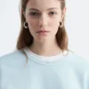 Felpa oversize in jersey di cotone