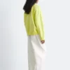 Felpa oversize in jersey di cotone