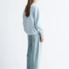 Felpa oversize in jersey di cotone