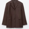 Giacca blazer affusolata