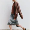 Giacca bomber in maglia di lana