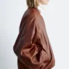 Giacca bomber in pelle
