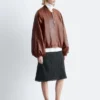 Giacca bomber in pelle