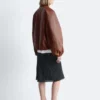 Giacca bomber in pelle