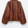 Giacca bomber in pelle