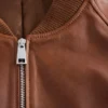 Giacca bomber in pelle