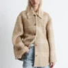 Giacca-camicia in lana a quadri