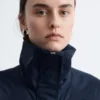 Giacca con collo alto e coulisse