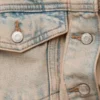 Giacca corta in denim sovratinto