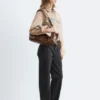 Giacca corta in denim sovratinto