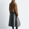 Giacca corta in twill
