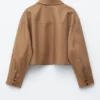 Giacca corta in twill