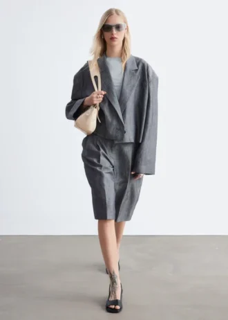 Giacca corta oversize Blazer