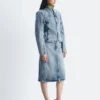 Giacca in denim aderente con zip