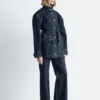 Giacca in denim con cintura da annodare