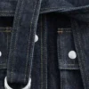 Giacca in denim con cintura da annodare