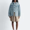 Giacca in denim oversize