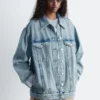 Giacca in denim oversize