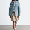 Giacca in denim oversize