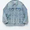 Giacca in denim oversize
