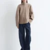 Giacca in lana con zip