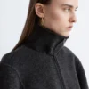 Giacca in lana con zip