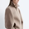 Giacca in lana con zip