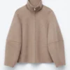 Giacca in lana con zip