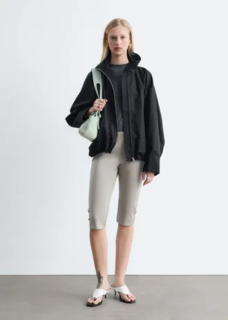 Giacca in twill con zip