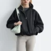 Giacca in twill con zip