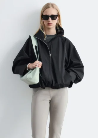 Giacca in twill con zip