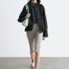 Giacca in twill con zip