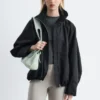 Giacca in twill con zip