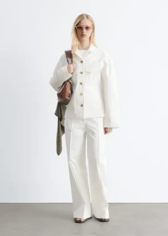 Giacca sartoriale in twill di cotone