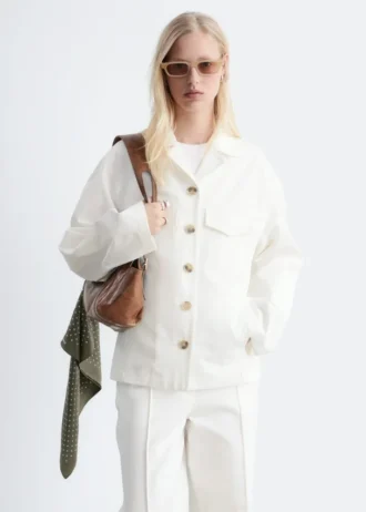 Giacca sartoriale in twill di cotone