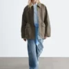 Giacca utility oversize con coulisse