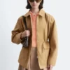 Giacca utility oversize con coulisse