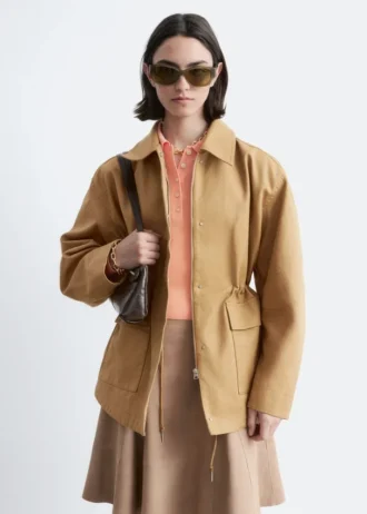 Giacca utility oversize con coulisse