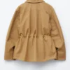Giacca utility oversize con coulisse