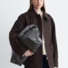 Giacca utility oversize con coulisse