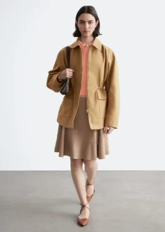 Giacca utility oversize con coulisse