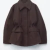 Giacca utility oversize con coulisse