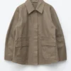 Giacca utility oversize con coulisse