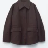 Giacca utility oversize con coulisse