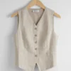 Gilet sartoriale in lino