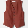 Gilet sartoriale in lino