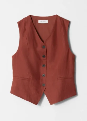 Gilet sartoriale in lino